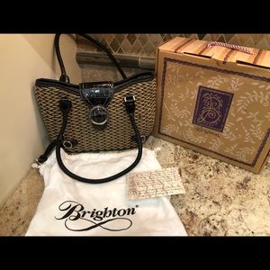 Brighton handwoven straw purse